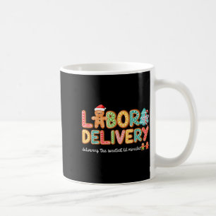 Taza De Café Enfermera Groovy Labor Y Parto Navidad L&d