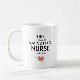 Taza De Café Enfermera Increíble Personalizada