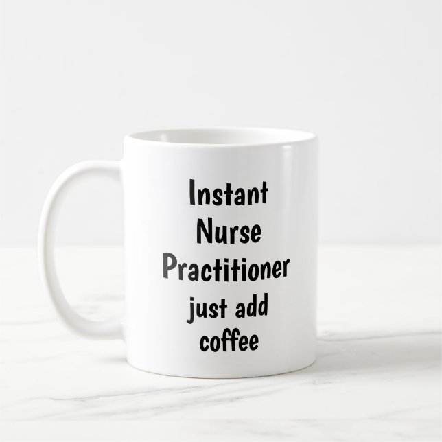 Taza De Café Enfermera instantánea Practicante Añadir Coffee Fu (Izquierda)
