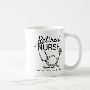 Taza De Café Enfermera jubilada divertida jubilación de enferme