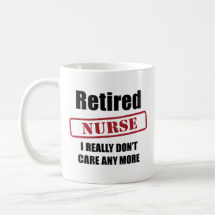 Taza De Café Enfermera jubilada (encanto BRITÁNICO)