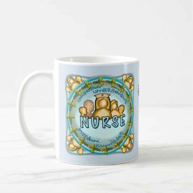 Taza De Café enfermera lema arcoíris  (Izquierda)