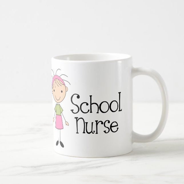 Taza De Café Enfermera linda de la escuela (Derecha)
