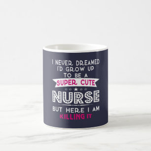 Taza De Café Enfermera linda estupenda