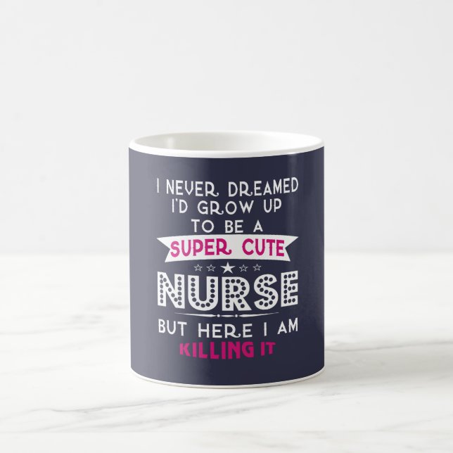 Taza De Café Enfermera linda estupenda (Centro)
