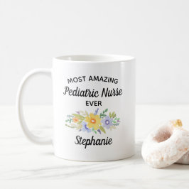 Taza De Café Enfermera más asombrosa que nunca Bonito acuarela 