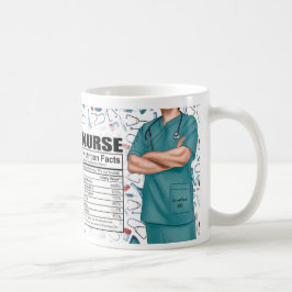 Taza De Café Enfermera masculina Nutrición café personalizado