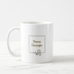 Taza De Café Enfermera Médica Doctor Estetoscopio