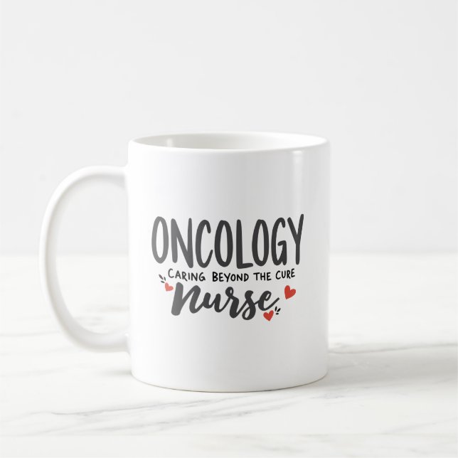 Taza De Café Enfermera Oncológica – Cuidando Más Allá de la Cur (Izquierda)