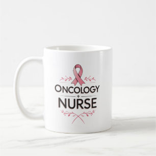 Taza De Café Enfermera Oncológica Floral