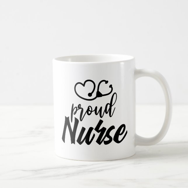 Taza De Café Enfermera orgullosa (Derecha)