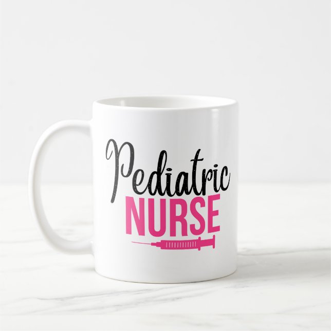 Taza De Café Enfermera pediátrica con regalo gracioso (Izquierda)