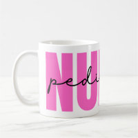 Enfermera pediátrica rosa Mug