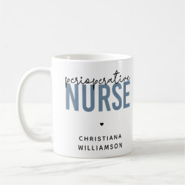 Taza De Café Enfermera perioperatoria personalizado RN o regalo