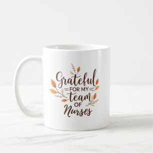 Taza De Café Enfermera Personalizada Agradecida con Mi Equipo
