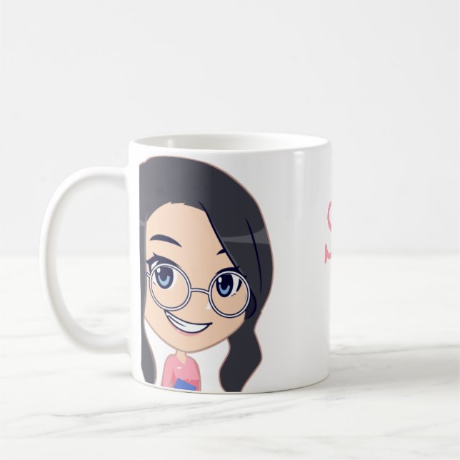 Taza De Café Enfermera personalizada Mug (su nombre) Café Mug (Izquierda)