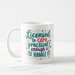 Taza De Café Enfermera Práctica con Licencia para Cuidar lo Suf