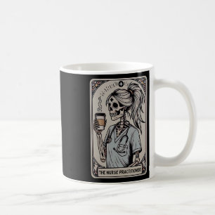 Taza De Café Enfermera practicante Tarot Card Skeleton Hallowee
