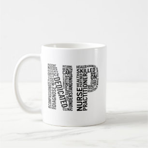 Taza De Café Enfermera profesional Word Art NP