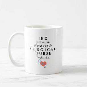 Taza De Café Enfermera Quirúrgica Increíble Personalizada