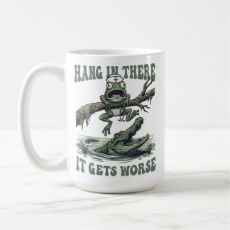 Taza De Café Enfermera Rana Divertida Meme Aguanta RN
