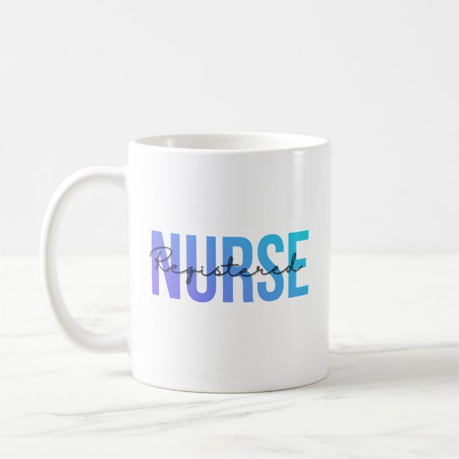 Taza De Café Enfermera Registrada (Izquierda)
