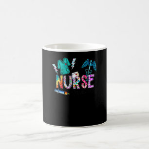 Taza De Café enfermera registrada de enfermería Orgullo de leo