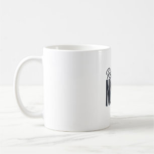 Taza De Café Enfermera registrada tipografía script diseño vect