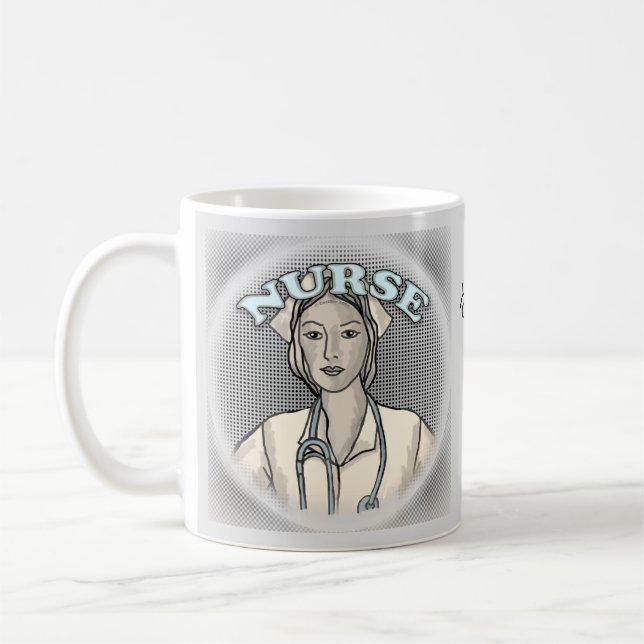 Taza De Café Enfermera retro  (Izquierda)