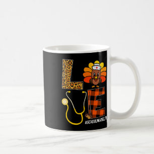 Taza De Café Enfermera Turquía Día de Acción de Gracias Día de 