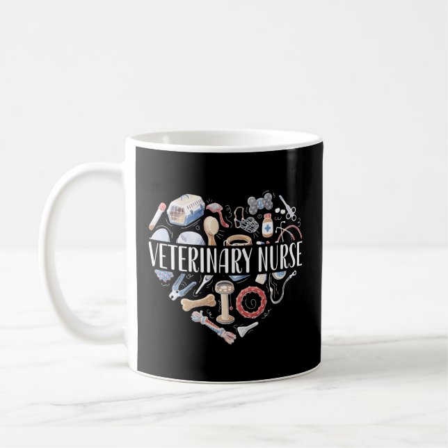 Taza De Café Enfermera veterinaria Enfermera veterinaria (Izquierda)