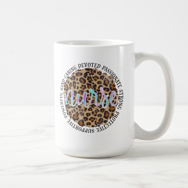 Taza De Café "Enfermera" y rasgos inspiradores - impresión de l (Derecha)