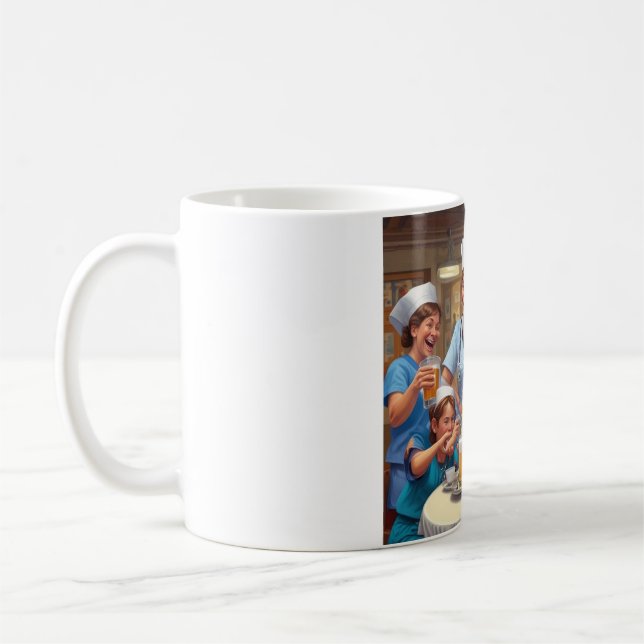 Taza De Café Enfermeras generan esperanza, Médicos cuidan de pe (Izquierda)