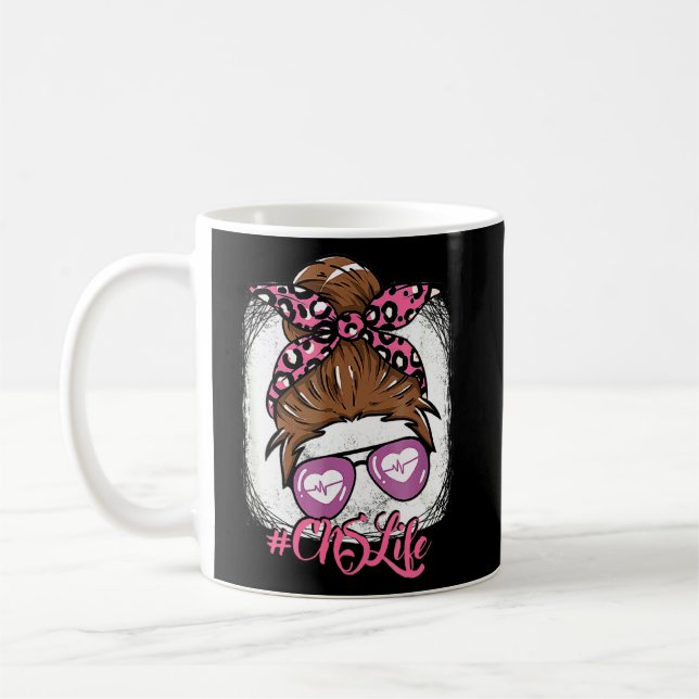 Taza De Café Enfermería Cns Para Mujeres Chicas Enfermeras De L (Izquierda)