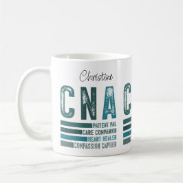Taza De Café Enfermería de CNA retro personalizado