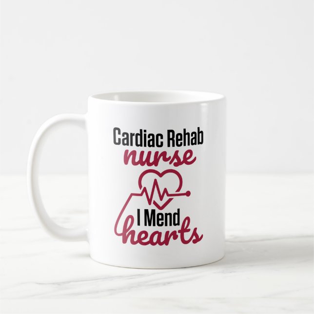Taza De Café Enfermería De Enfermeras De Rehabilitación Cardiac (Izquierda)