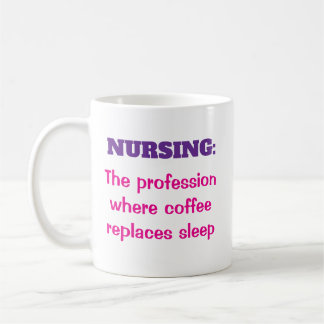 Taza De Café Enfermería Profesional Café Reemplazar Café Dormid