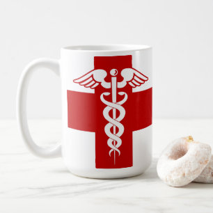 Taza De Café Enfermero Caduceus