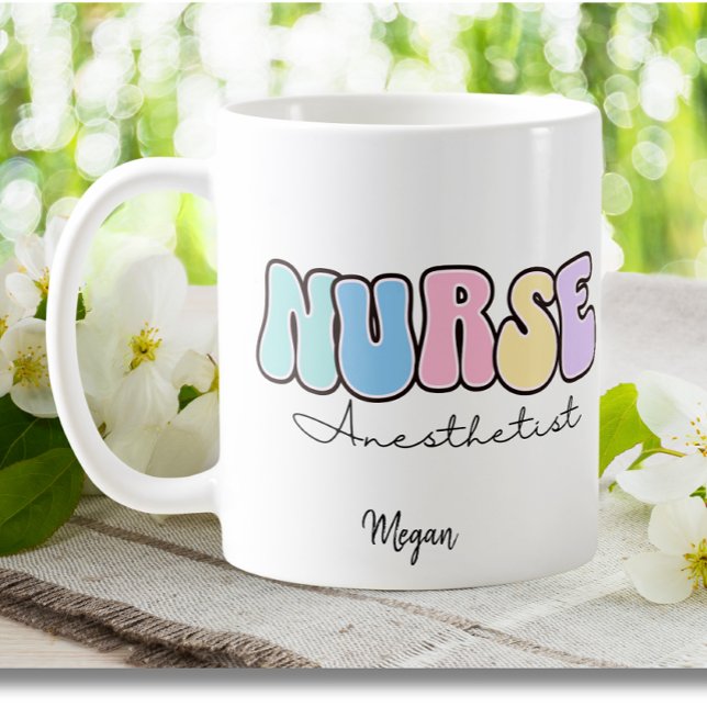 Taza De Café Enfermero certificado de enfermero anestesista de  (Subido por el creador)