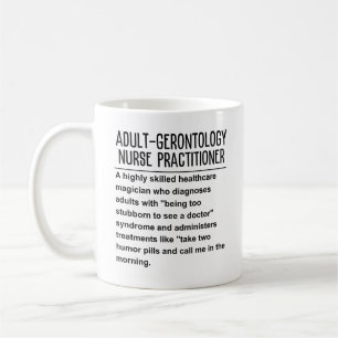 Taza De Café Enfermero de enfermería de gerontología para adult