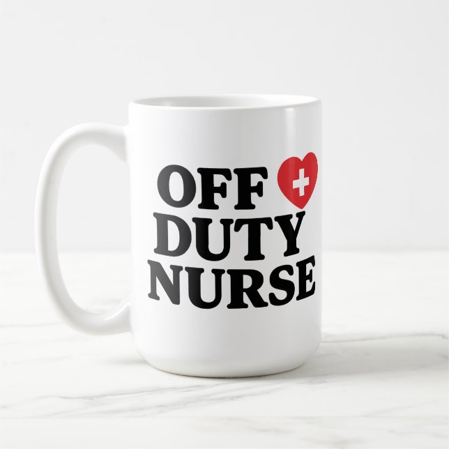 Taza De Café Enfermero de oficina fuera de servicio Coffee Mug (Izquierda)