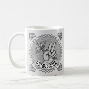 Taza De Café Enfermero de Paz caduceus