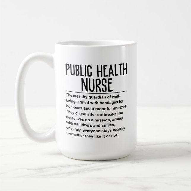 Taza De Café Enfermero de salud pública (Izquierda)
