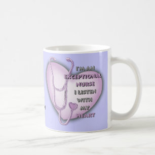 Taza De Café Enfermero excepcional de Purple Heart