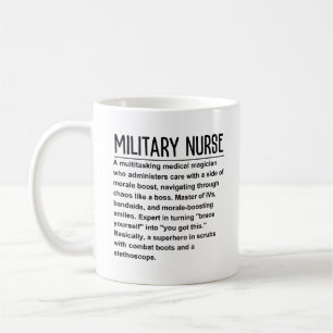 Taza De Café Enfermero militar