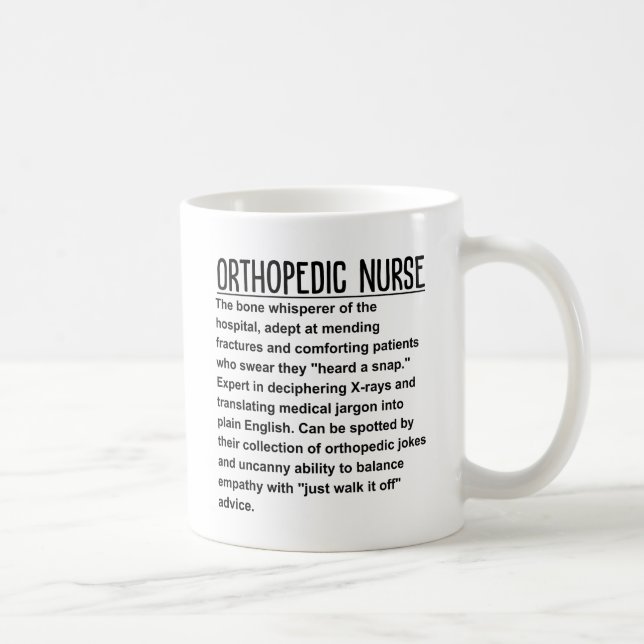 Taza De Café Enfermero ortopédico (Derecha)