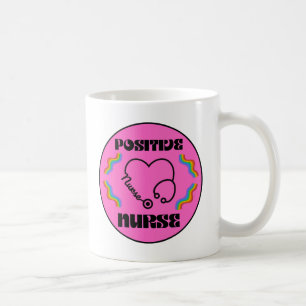 Taza De Café Enfermero positivo con un hermoso estetoscopio car