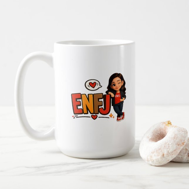 TAZA DE CAFÉ ENFJ (Con donut)