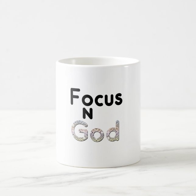 Taza De Café Enfoque en Dios (Centro)