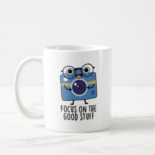 Taza De Café Enfoque En El Pun De La Cámara Positiva De Las Cos